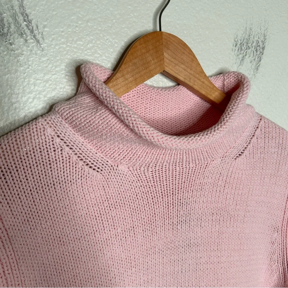 NWT J. Crew 1988 rollneck sweater pink small